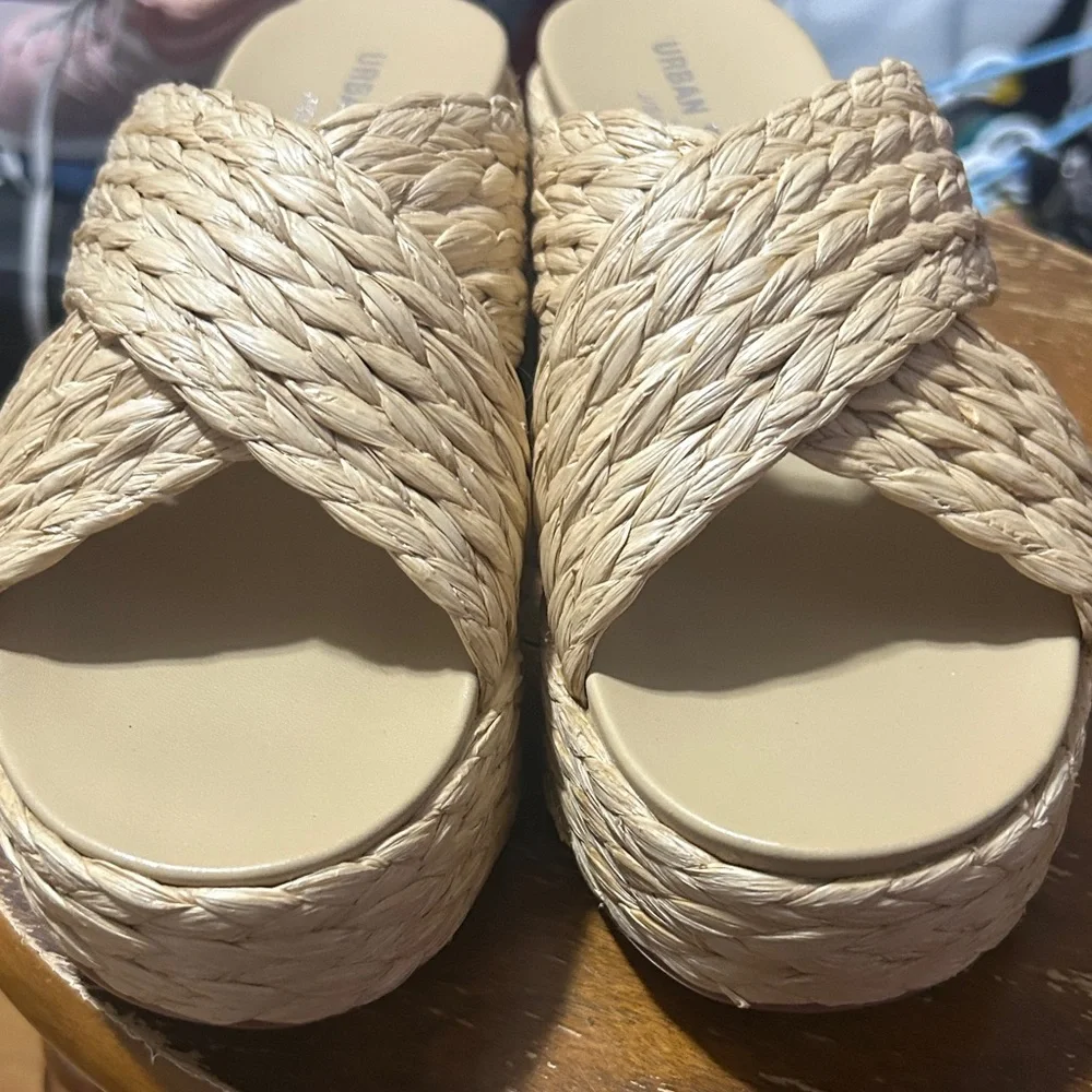 J/Slides Urban Sport Women's Quiver Crossover Espadrille Platform Slide Sandals
